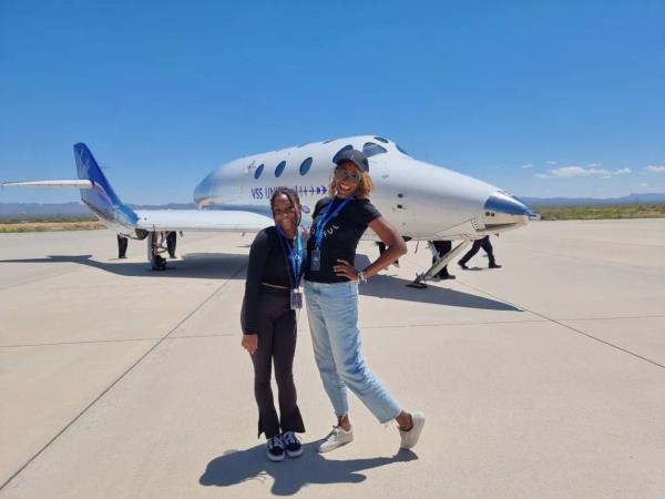 Keisha Schahaff, 46, and Anastasia Mayers, 18, will become the first mother-daughter duo in space when Virgin Galactic's second commercial space flight takes off on Aug. 10. 