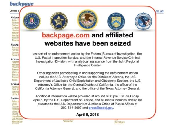 Backpage allegedly generated $500 million in prostitution-related revenue from its inception in 2004 until April 2018 when it was shut down by the government.