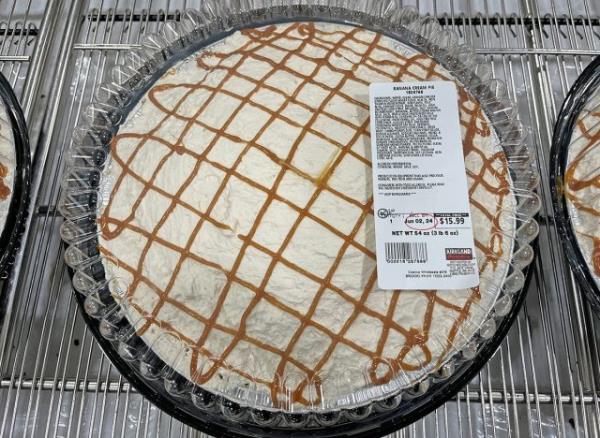 Kirkland Signature banana cream pie at Costco