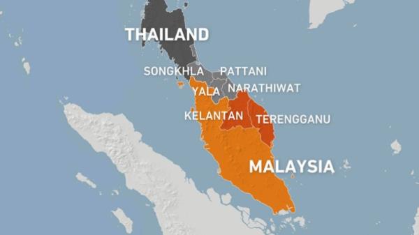 Malaysia, Thailand map