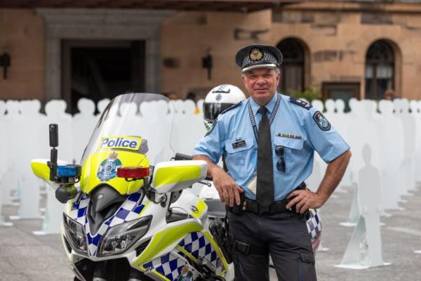 Superintendent Peter Flanders at World Remembrance Day for Traffic Victims. 