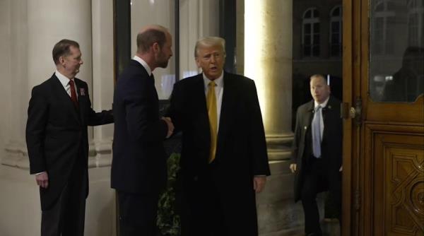 Trump and Prince William meet in Paris