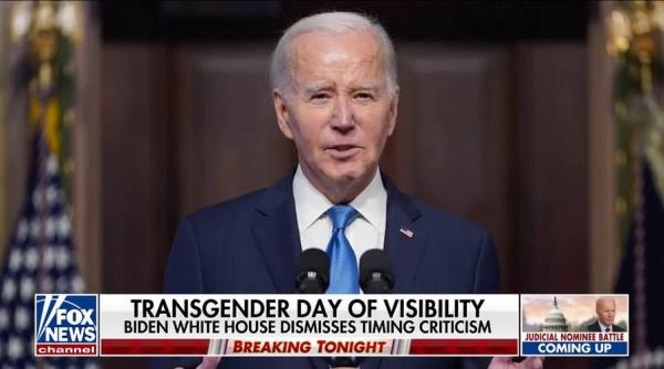 Biden White House defends marking Transgender Day of Visibility on Easter