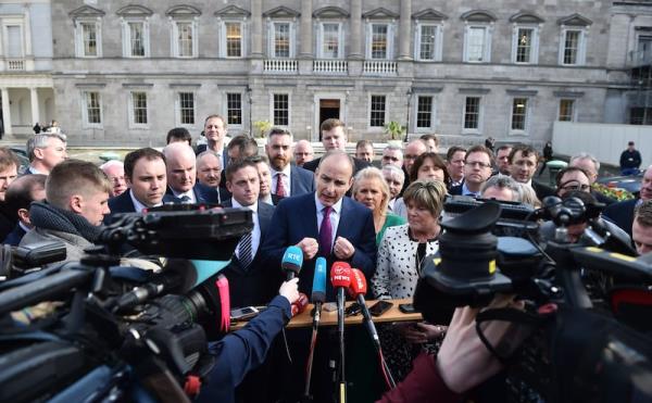 Micheál Martin at the reco<em></em>nvening of the 33rd Dáil following the 2020 general election. Photograph: Charles McQuillan/Getty Images