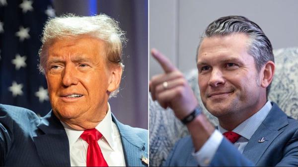 A split of Trump and Hegseth