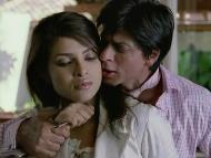 Priyanka Chopra and Shah Rukh Khan in Don.