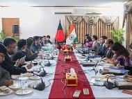 Foreign Secretary Vikram Misri during talks with his Bangladeshi counterpart Mohammad Jashim Uddin (PTI Image)