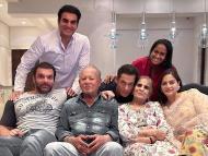 Bollywood superstar Salman Khan with his family.