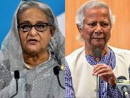 Ousted Bangladesh Prime Minister Sheikh Hasina and Bangladesh's interim leader Muhammad Yunus | File Image